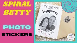 Spiral Betty Photo Stickers | Cricut Print Then Cut Beginner Friendly Tutorial