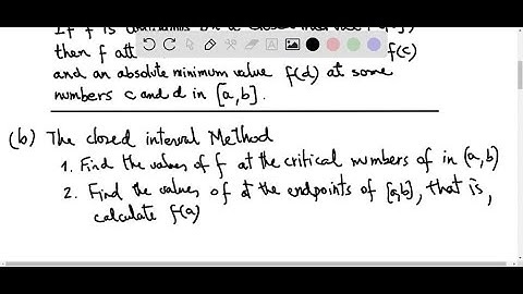 Suppose f is a continuous function defined on a closed interval [a, b] . (a) What theorem guarantee…