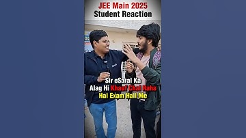 JEE MAINS 2025 Exam Center pe eSaral ka KHAUF 😱☠️ #shorts #esaral #jee #jee2025 #iit