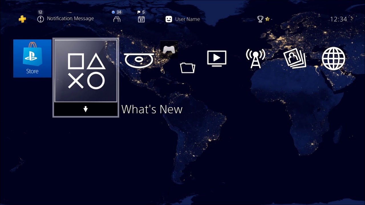 360 earth at night ps4 theme youtube