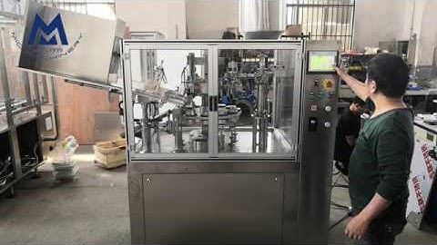 Testing video for MIC-R60 automatic plastic tube filling sealing machine