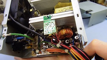 Replacing blown capacitors in an Antec Basiq BP350 computer power supply