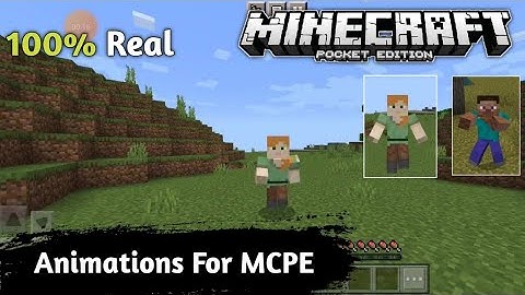 100% Realistic Player Animation Addon For Minecraft Pe 1.18 | New Player Animation For Mcpe 1.18
