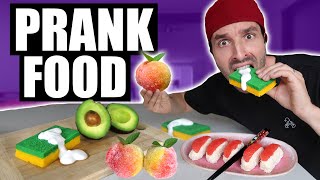 Je mange du FOOD PRANK pendant 24h  Le GÂTEAU ÉPONGE est OUF