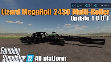 Lizard MegaRoll 2430 Multi-Roller / FS22 UPDATE Changelog 1.0.0.1/ Aug 3/23