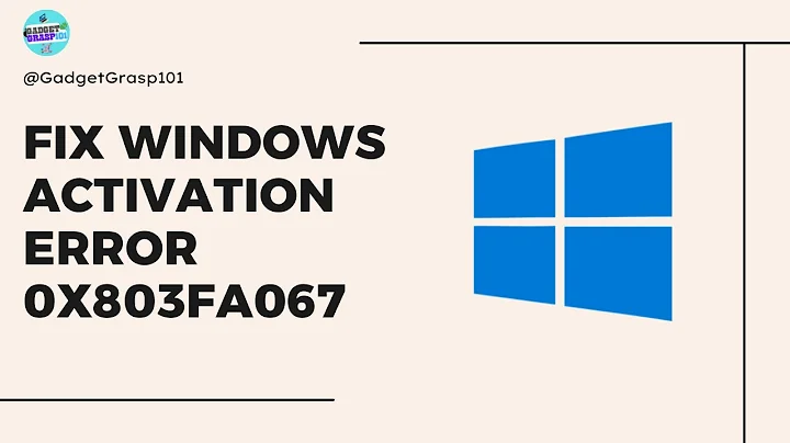 How to FIX Windows 10 Activation Error 0x803FA067 (2025 METHOD!)