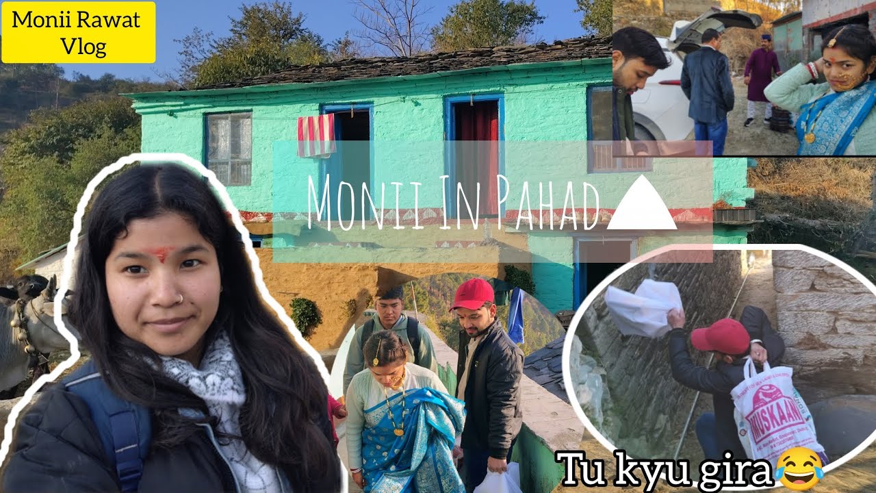 Pahadon Mein Bhai Gir Pada 😱😂 | Monii Vlog #youtubevlog  #uttarakhand #pahadivlogs 