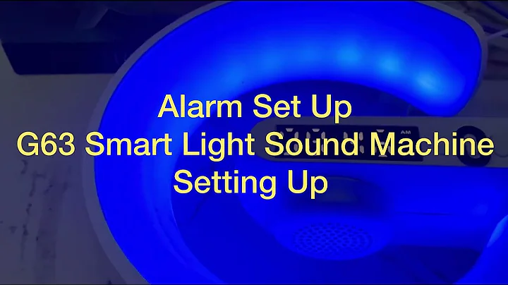 SETTING UP ALARM - G63 Smart Light Sound Machine-Temu Purchase Dimmable Sound Machine,No Wire Charge