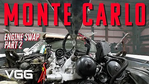 Corvette engine in a Monte Carlo - Part 2 (Barely Fits!)