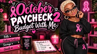 🎀 Bills, Goals & a Little Chaos! 😂 | October Paycheck 2 Budget With Me + Bloopers