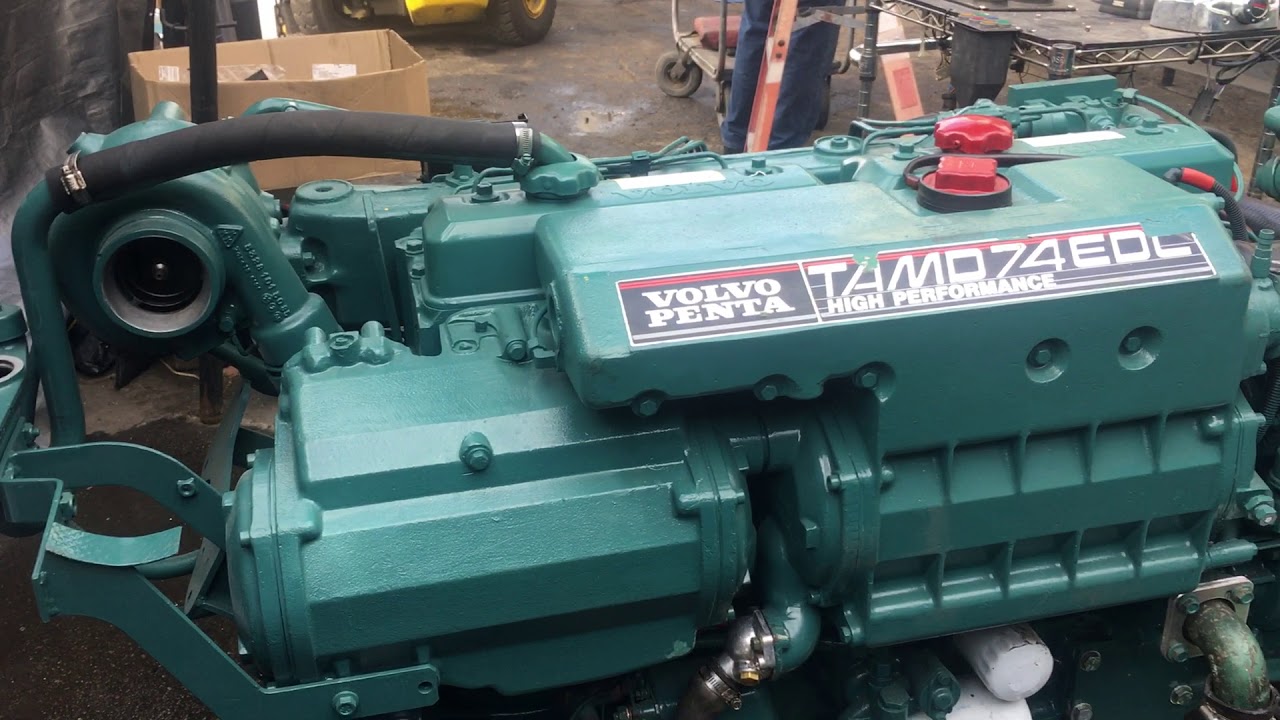 Volvo Penta Diesels pair for sale 740 EDC, 450 hp for sale at only $10k each Jan 2020 - YouTube