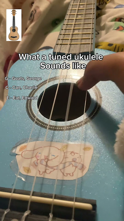 What a tuned ukulele sounds like #ukulele #tuning #tutorial #music #easy