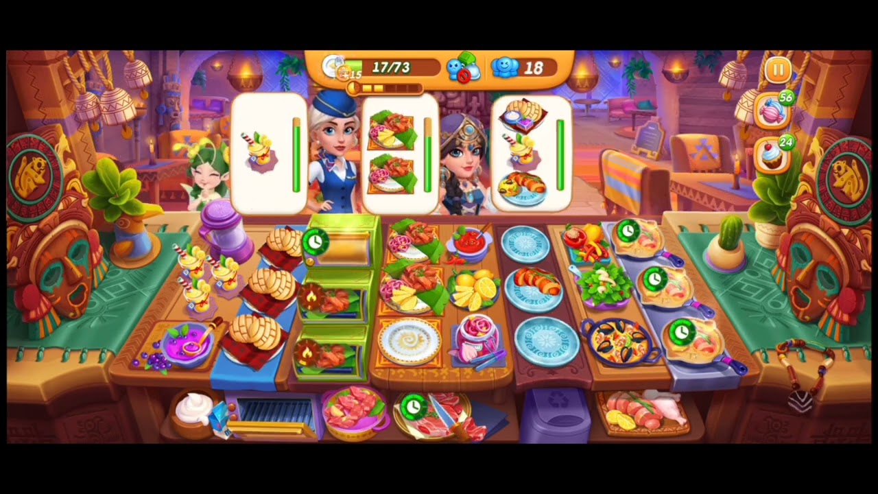 Cooking City Game (Mexico Cochinita Pibil Shop Level 40 Three Stars).