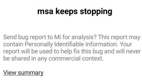 #msafix #howtofix How to fix msa keeps stopping error mi xiomi. redmi phone| msa has stopped working
