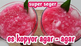 Resep es kopyor agar-agar super segar buatnya simpel 🥥💯 | ala Dapur zainab