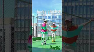 Day86 funky chicken / 100steps challenge #shorts #dancechallenge #tutorial