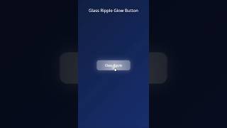 Glassmorphism Ripple Button using HTML CSS JavaScript | Modern UI Effect 🔥 #uidesignlearning