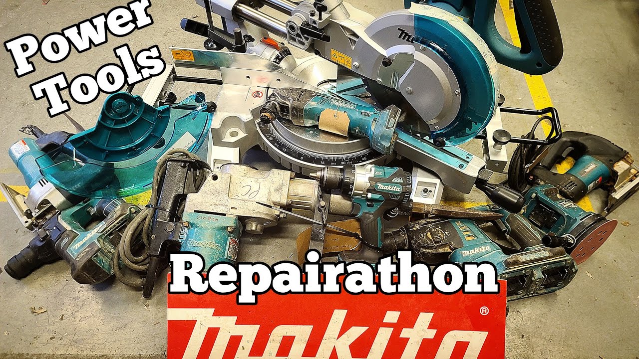 Makita Powertool Repairathon, whole box of makita parts just
