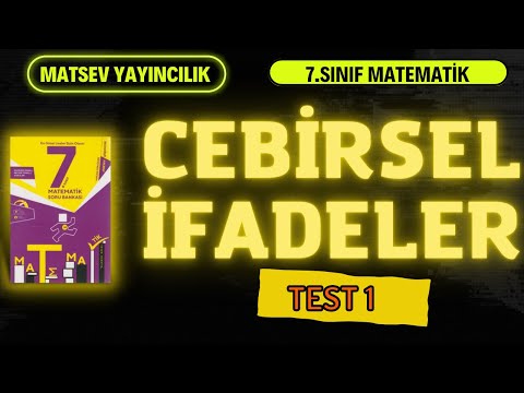 7.Sınıf Cebirsel İfadeler, Matsev Yayıncılık