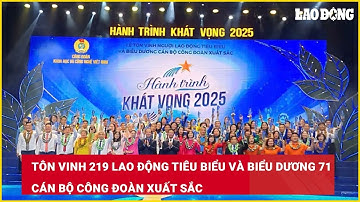 Tôn vinh 219 lao động tiêu biểu và biểu dương 71 cán bộ công đoàn xuất sắc| Báo Lao Động
