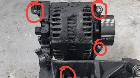 VW Transporter T5 2.5 Alternator removal bolt locations gates coupling