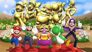 Мульт Mario Party 9 Minigames Mario Vs Yoshi Vs Luigi Vs Waluigi Master Difficulty