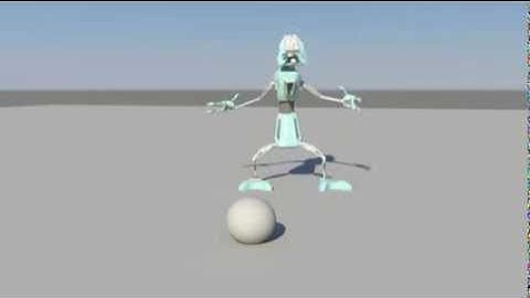 Robot and the ball (My first animation)