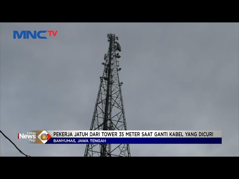 Pekerja Operator Seluler Tewas usai Jatuh dari Tower Setinggi 35 Meter #LintasiNewsPagi 04/01