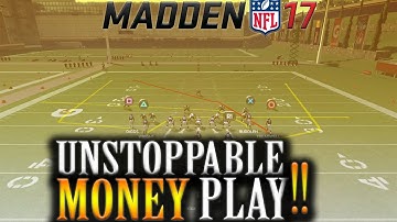UNSTOPPABLE ! Passing Play in MADDEN 17 - Money play beats EVERY DEFENSE  ! MADDEN 17 TIPS !
