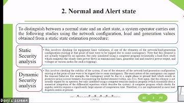 (power system operation and control) video 18