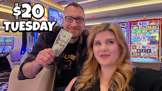 $20 Tuesday Husband vs Wife Slot Battle!