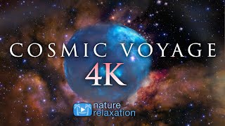 Cosmic Voyage [LIVE] 4K Space Scenery + Chillout Music for Relaxation, Focus, Study &amp; Sleep