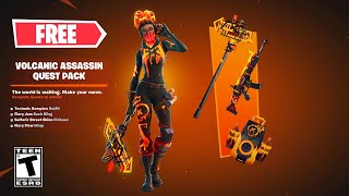 Claim your FREE Volcanic Assasin Skin Pack NOW in Fortnite