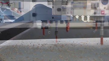 automatic tool changer up and down cnc router machine with boring head