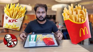 McDonald's Large Fries Vs KFC Large Fries | Fries Recipe | Indian Street Food | McDonald's vs KFC