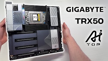 This motherboard is HUGE! - GIGABYTE TRX50 AI TOP Unboxing