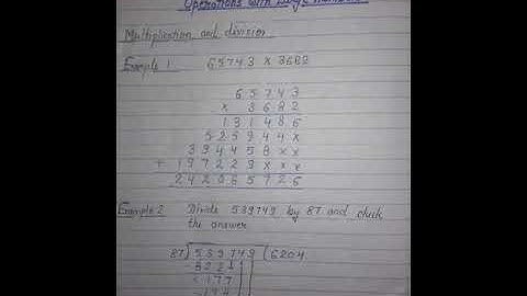 Class 5 Maths Chapter 4 Operations with large numbers  (part 3)