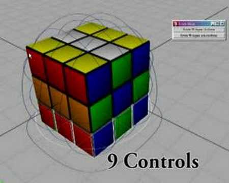 Maya - MEL Script apply for controlling Rubik