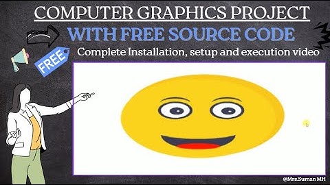 Smylie Emoji | OpenGL Project |  Computer Graphics Project | With Free Source Code