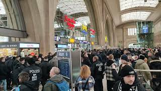 Borussia Monchengladbach fans have arrived in Leipzig OMG !!! 😱😱