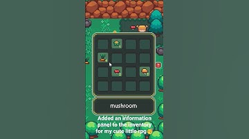 Added an information panel to my RPG made in Godot 4