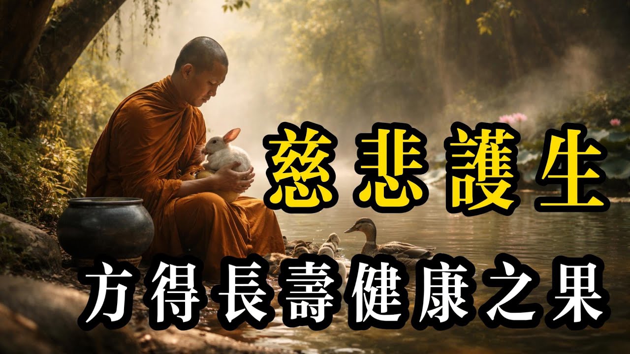 不殺生的善果, 護念眾生,方得長壽健康之果 - YouTube