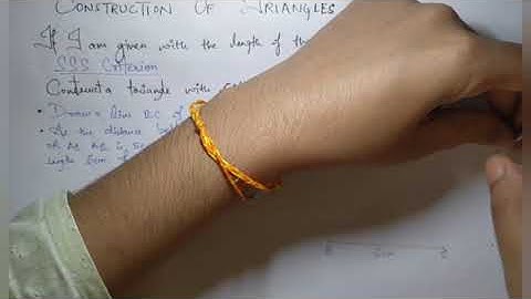 class 7 practical geometry part 5 triangles sss criterion