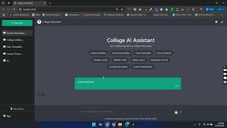 College AI Assistant 🤖 | Django Project with Google Gemini AI | Final Year Chatbot Project
