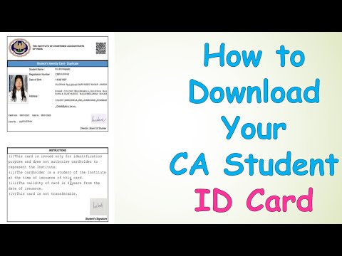 CA Student ID Card| How to Download Online| SSP Portal 2021| Chartered Accountant ICAI ID Card