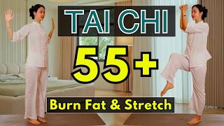 15-Min Gentle Tai Chi Flow 🌿 Flatten Belly Fat After 50 (No Jumping)
