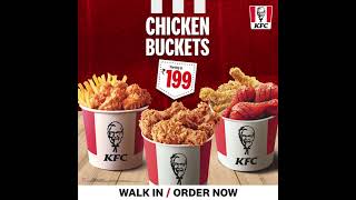 KFC Chicken Buckets for Rs.199
