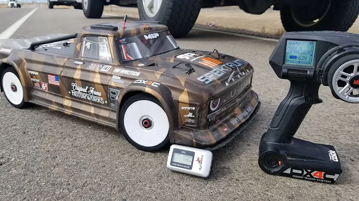 Arrma INFRACTION speed run, 119 mph, 8S with Spektrum Firma 1250 kv!