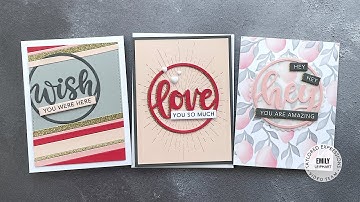 Taylored Expressions | 3 Card Ideas feat. Ring Around the Words + Building Blocks--Ring Around