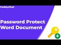 How to Password Protect a Word Document
